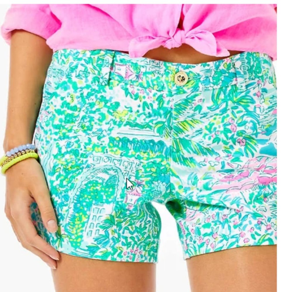 Lilly  Callahan Knit Short Gustavia Green NWT